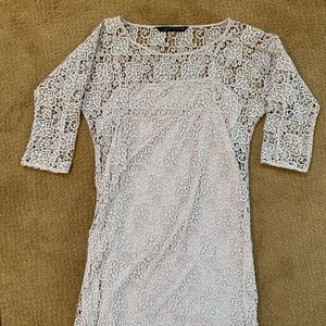 Zara 3/4 Sleeve Lace Dress